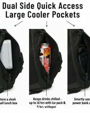 Hybrido Rider Anti Theft Tech Backpack with Cooler Pockets