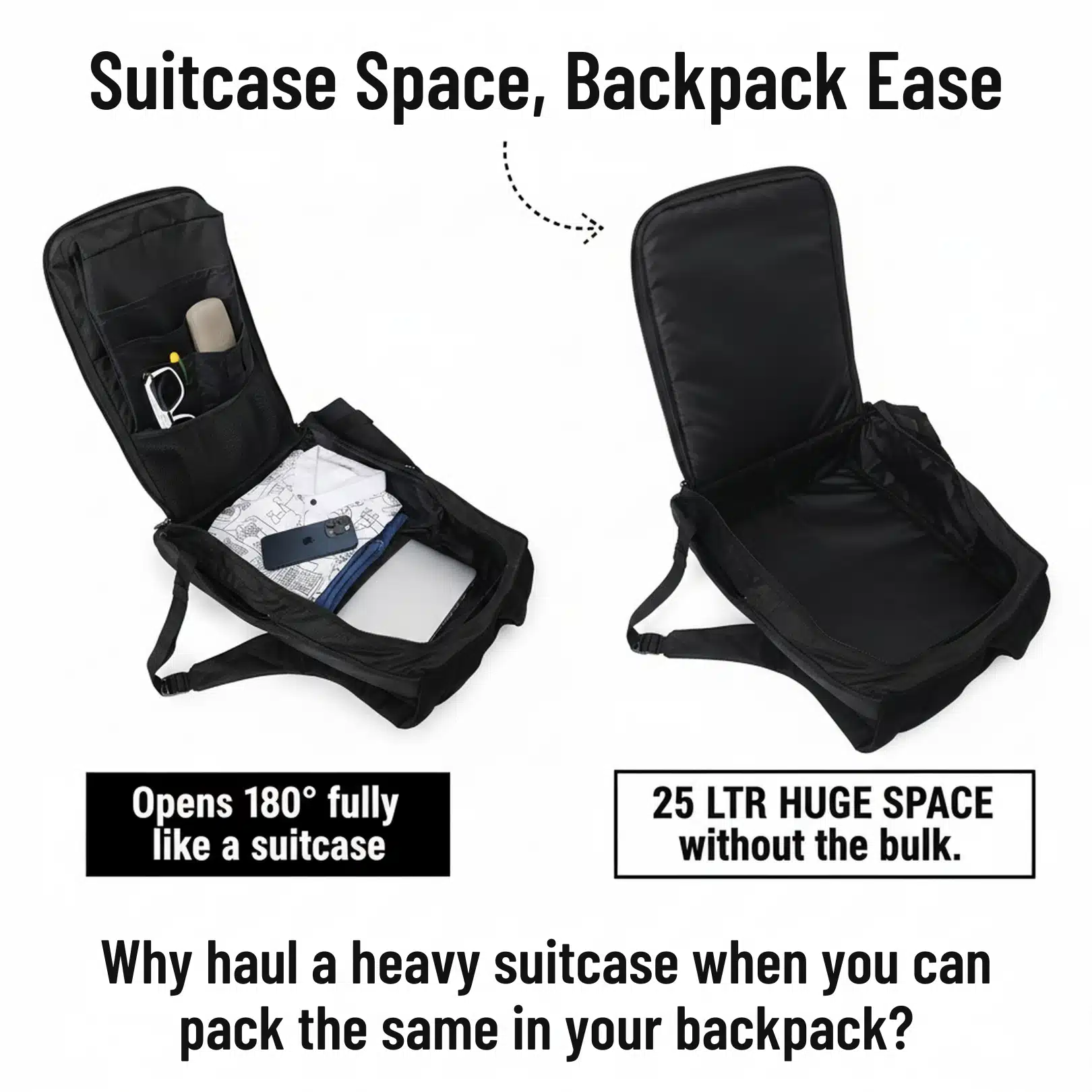 Hybrido Sharkx Anti Theft Tech Backpack with Cooler-Pockets - Image 5