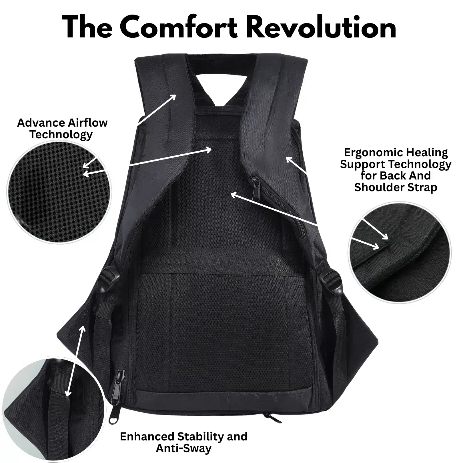 Hybrido Sharkx Anti Theft Tech Backpack with Cooler-Pockets - Image 6