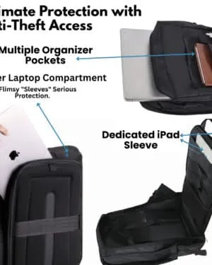 Hybrido Rider Anti Theft Tech Backpack with Cooler Pockets