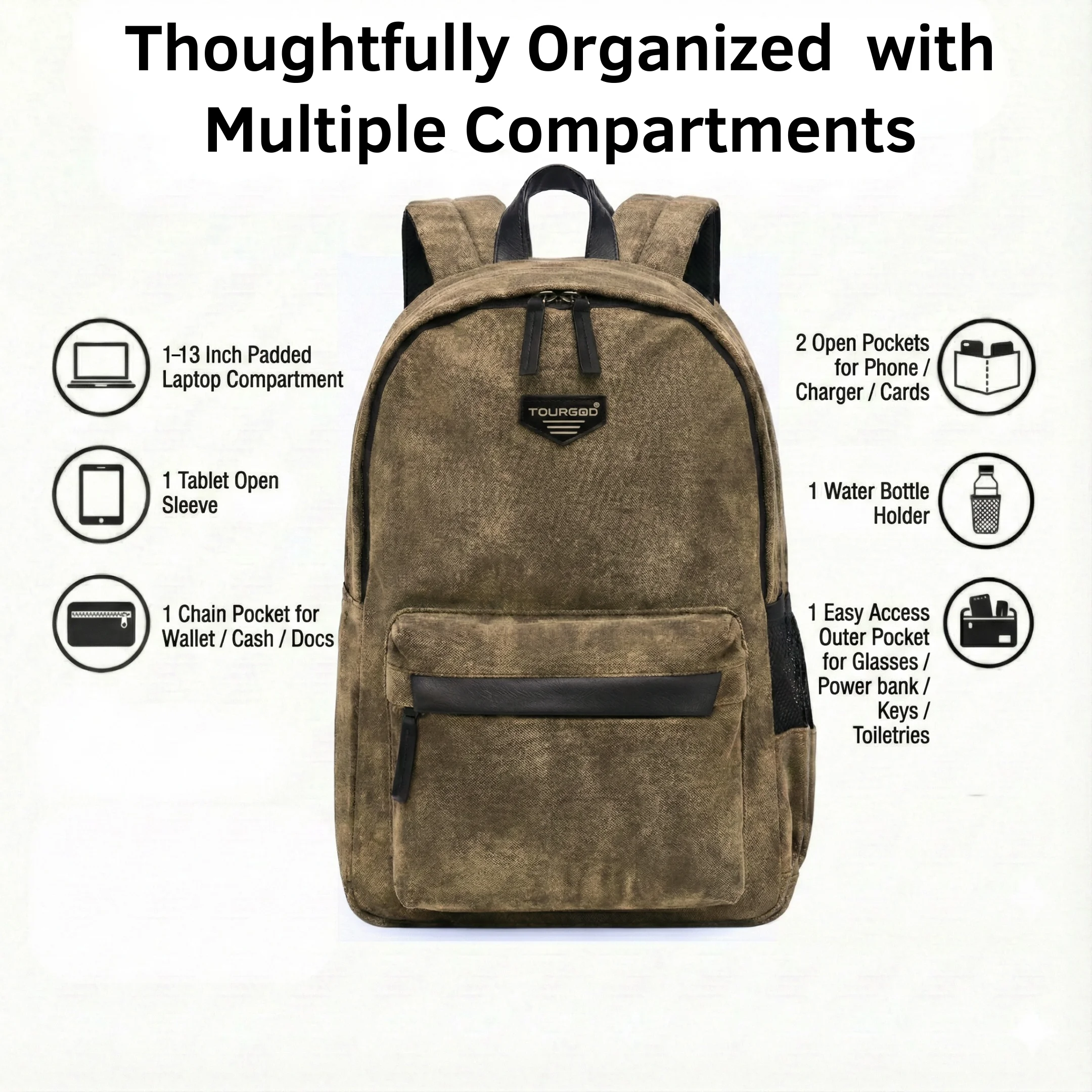 Cotton Canvas Backpack