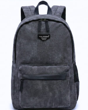 Distorted Vintage Cotton Canvas Backpack (Grey)